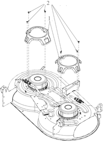 Deck Covers Diagram and Parts List for ZT1-42E (34BBA2CS710)(2022) Cub Cadet Lawn Tractor